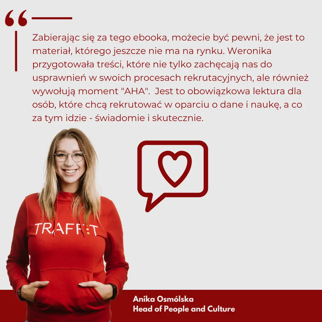 Ten ebook to dowód, na to że w rekrutacji diabeł tkwi w szczegółach. Autorka zgłębia odwieczne problemy branży, oferując świeże rozwiązania. To must-read dla każdego rekrutera - od początkującego (7)